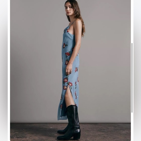 Rag & Bone Floral Midi Slip Dress - Picture 2 of 7